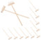 INOOMP 12pièces Mini Râteaux De Jardin Accessoires De Décoration pour Sable Zen Outils Miniatures Pratiques pour Bureau Et Maison