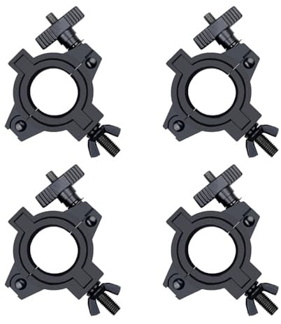 Abrazadera de armadura para iluminación de escenario, gancho de montaje de alta resistencia para luces de DJ, abrazadera en O para iluminación con ajuste para 3 tamaños de diámetro de tubo: 25mm/1