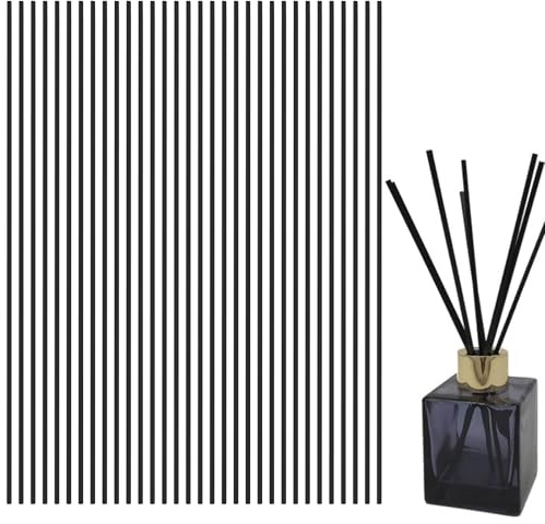 Dongnesi 50 Pcs Black Reed Diffuser Sticks, 30cm X 4mm, Rattan, For Home, Office, Spa