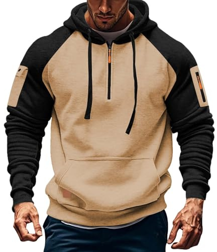 Felpe Uomo Firmate Casual Sportiva Felpe Con Cappuccio Con Tasche Invernale Tinta Unita Invernali Felpa Da Lavoro Pile Aderente Streetwear Hoodie Basic Firmate Sweatshirt Moda Autunno Inverno Semplice