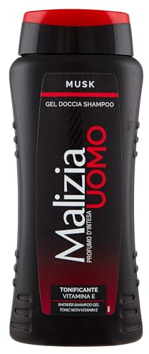 MALIZIA UOMO | Gel Doccia Shampoo Musk, 12x250ml