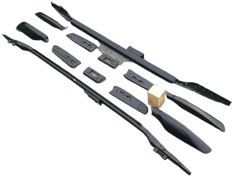 Dachreling Dachträger Für Toyota Für Land Für Cruiser Für Prado 150 LC150 FJ150 2010-2021 Gepäckträger Top Bar Rail DachträGer GepackträGer(Schwarz)