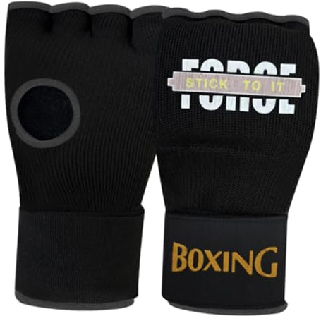 Milageto Gants de Boxe pour Adultes, Protection des Mains, Gants d'entraînement pour la Boxe, Le karaté et Le Sparring, Noir