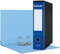 Esselte ESSENTIALS G75 Registratore con Custodia, con Meccanismo a Leva, in Formato Protocollo con Dorso da 8 cm, Blu, Conf.da 6 pezzi, 390775050