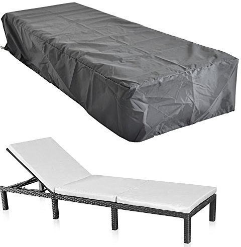 Melko Abdeckhaube Liege 210 x 67 x 30 cm Schutzhülle Gartenliege Gartenmöbel Abdeckung Wetterschutz Plane