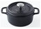 Invicta - puv402261 - Cocotte ronde en fonte émaillée 26cm noir mat
