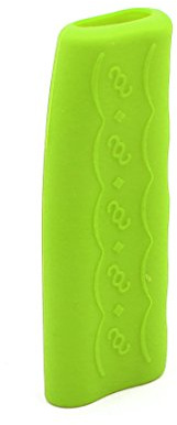 sourcing map Vehículo Funda Suave Protector de Freno de Mano de Coche de Silicona Verde Antideslizante