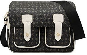 Pollini BORSA HERITAGE PVC NERO +VIT.AVORIO TE8421PP04Q1100C 21X28X15