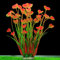 BSGP Plantes aquatiques artificielles en plastique pour aquarium Rouge
