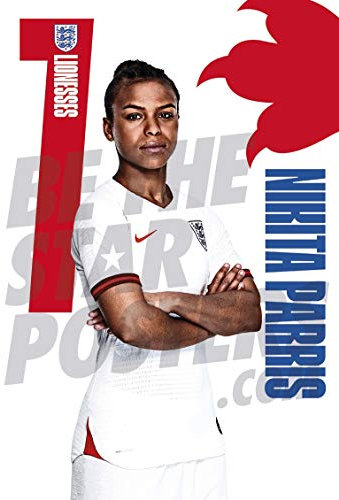 England Lionesses Nikita Parris A3 Women's World Cup Official Licensed Football Poster