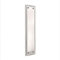 Placa de empuje para puerta de latón fundido sólido de 5 mm, 285 x 67 mm (cromo pulido)