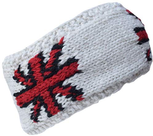 Gheri Vlies Gefüttert Union Jack Wollstirnband Weiß