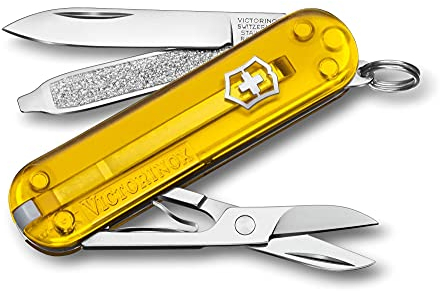 Victorinox, Classic SD, Coltellino Svizzero, Originale, Multiuso, Campeggio, 7 Funzioni, Lama, piccola, Lima per unghie