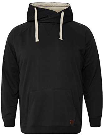 Blend BHSales Herren Kapuzenpullover Big & Tall Hoodie Vintage Pullover mit Kapuze Große Größen bis 6XL Kängurutasche Baumwollmischung Regular fit, Größe:3XL, Farbe:Black (194007)