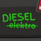 Elektro Nein Danke Aufkleber -6 Größen 21 Farben- Diesel Kraftstoff Umwelt Auto