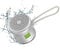EWA A119 Mini Bluetooth Lautsprecher mit Umhängeband, Kleiner Lautsprecher mit Bassstrahler, IPX7 Wasserdicht, Winzig, Aber Leistungsstark, Drahtloser Metalllautsprecher für Zuhause, Büro (Silber)