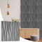 NOVECRAFTO Wave Flow Design 3D Wall Panels Pack of 20 Sheets Covering 53.82 sq ft (5 sqm), Decorative Cladding Panel Size 19.7x19.7 (50x50cm) PVC Panel in Silver with Wave Flow Effect