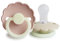 FRIGG Daisy Silikon Nacht Leucht-Schnuller | Schnuller 2 Packung | Symmetrischer Sauger in Kirschform | Hergestellt in Dänemark | Silikon Schnuller | (Blush Night/Cream Night, Größe 1 (0-6 Monate))