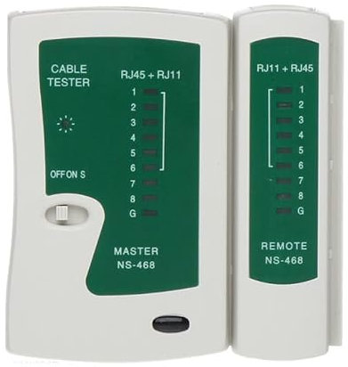 TESTER PER CAVO DI RETE LAN TELEFONICO RJ45 RJ11 RJ12 NETWORK ETHERNET TEST CAVI