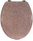 Biznest Polyresin Toilet Seat Glitter Stunning Glittering Detailing Durable Design Perfect Bathroom Addition (Rose Gold)