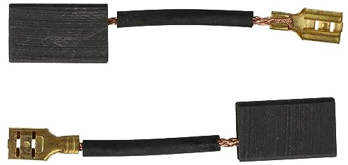 vhbw 2x Kohlebürste 16 x 10 x 5mm kompatibel mit Milwaukee AG 16-125 XE | AG 16-150 QXC, AGV 1200-125 X Winkelschleifer, Schleifer