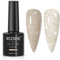 MIZHSE UV Nagellack Glitzer, Reflektierendes Gelpoliermittel Funkelnder Glitzer Nagellack UV Glänzender Diamant Gel Gold Sparkly Gel Nail Polish für Nageldesigns Nail Art Starter Kit 10ml
