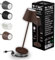 V-TAC Dimmbare LED Tischlampe Kabellos mit Touch-Bedienung - Wiederaufladbar Braun Lampe für den Innen und Draußen - Außenbereich IP54 - Hause Restaurant - 4400-mAh-Akku - Warmweiß 3000K