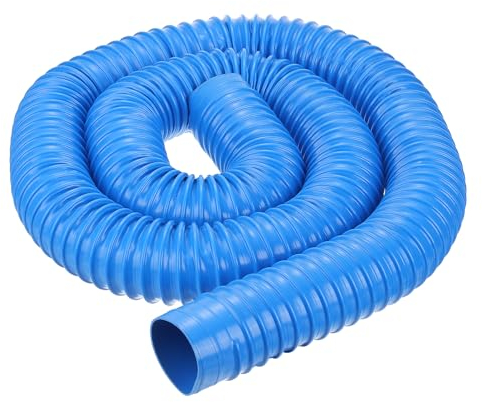 PATIKIL PVC Flexible Aspirateur Nettoyant Tuyau, 50mm ID 2m Longueur Poussière Collection Tuyau Utilisation avec Poussière Collecteurs pour Industriel Travail Bois Nettoyant, Bleu