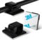 KGROTE 100PCS Cable Clips, Wire Clips Self Adhesive Cable Tidy Hooks Cord Organiser Holder for Cable Management, Home and Office (Black, Medium)