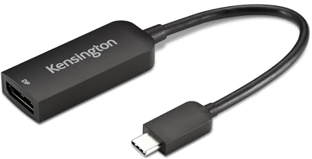 Kensington CV5000DP Cavo Adattatore Universale USB-C 4K/8K DisplayPort 1.4, Supporta Video 8K, è anche Cavo DP (K34680WW)