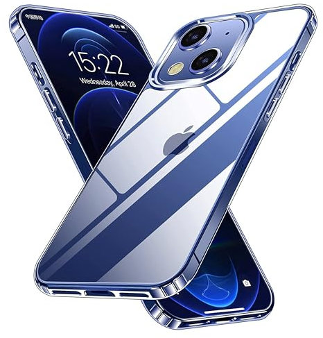 Case for iPhone 13 Mini, Crystal Clear Phone cover, Premium Flexible Cover, Transparent Shockproof iPhone 13 Mini Case With Drop Protection, Anti-Scratch, (5.4-Inch)