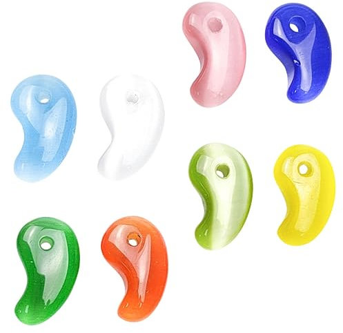 DIYEAH 8stücke Charms Aus Katzenaugenstein Für Schmuckherstellung Schmuckanhänger Für Halsketten Schlüsselanhänger Armbänder Und Mehr Vielseitig Einsetzbar Langlebig Und