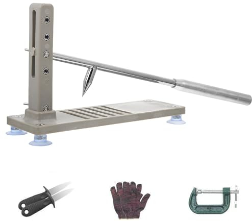 HmLotd Oyster Shucker Manual,oyster Shell Opener Machine,oyster Opener Set Clam, Seafood Tools With Bottom Fixing Design, Machine Pressure, For Open Oysters Abalone Shellfish