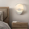 Riserva Wandleuchte LED Innen, 10W Rund Wandlampe Moderne, Kreative Wandleuchten Aluminium für Wohnzimmer, Schlafzimmer, Flur, Speisezimmer, Treppe, Café, 3000K Warmweiß, Weiß