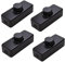 LED Dimmer Switch, 1 Gang On/Off Rotary Dimmer Switch, 220V-240V Trailing Edge Dimmer Switches for 3-100W Dimmable LED Halogen Lamps Incandescent Bulbs (4PCS)