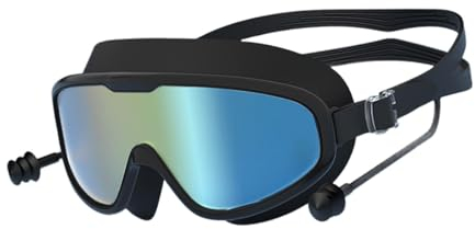 kowaku Schwimmbrille mit Ohrstöpsel Schwimmbrille Brille Schwimmbrille zum Schnorcheln Tauchen, Stil E