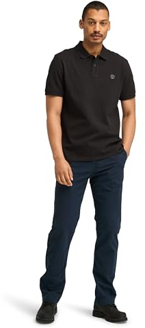 Timberland Millers Men's River Pique Polo Shirt, Black, L