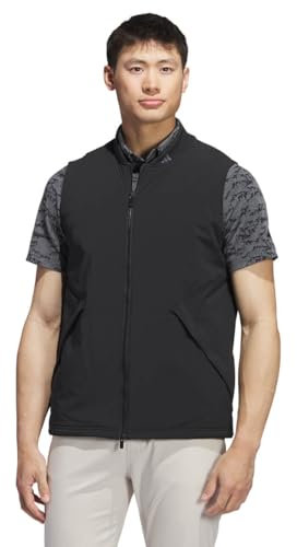 adidas Golf Mens Ultimate365T Frostguard FZ Vest - Black - M