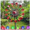 Solar Windrad Metall Garten 210cm Groß WindmüHlen Garten XXL Wetterfestes Gartendeko