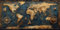 30X60CM Peinture par Numéros Adulte Carte Du Monde, DIY Rétro Peinture Numero Enfant, Peinture Numero Adultes Loisirs Créatifs, Acryliques Paintings avec Peintures et Pinceaux, Decoration Chambre