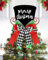 KAHEIGN Puntale per Albero di Natale 25CM Grande Nero Cappello a Cilindro con Pan di Zenzero e Fiocco a Quadri per Casa Inverno Festa Decorazione Desktop Ornamenti
