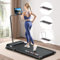 BLACK LORD Unter Schreibtisch Laufband mit Griff, Gehpad 2 in 1 für Gehen und Joggen, 3.2HP Fitnessgeräte, Tragbare Unter Schreibtisch, Haus und Büro, 140kg Kapazität,MS2, Schwarz