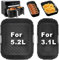 2 Stück Heißluftfritteuse Zubehör für Tefal EY9018 5,2/3,1 L, Cecotec 5,5/3,5 L, Lakeland 5L/3L, 1×5.2L+1×3.1L Airfryer Silikonform Heißluftfritteuse Zubehör, Air Fryer Accessories