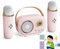 Mini Karaoke Machine Portable Bluetooth Speaker,Mini Karaoke Machine for Kids,Mini Karaoke Machine with 2 Wireless Microphones, with 6 Sound Modes (Pink)