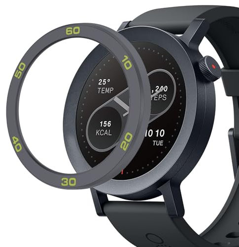 Blueshaweu Bezel Styling Kompatibel mit CMF by Nothing Watch Pro 2, Ersetz Lünette Ring Kratzfest Edelstahl Schutz Kompatibel für CMF Watch Pro 2 (grau-grün)