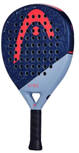 HEAD Vibe 2025 - Pala de pádel, Color Negro y Rojo