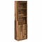 vidaXL Highboard Altholz-Optik 50x35x180 cm Holzwerkstoff, Schrank, Lagerschrank, Schrank hoch, Beistellschrank, hoher Schrank, Schrank mit Tür