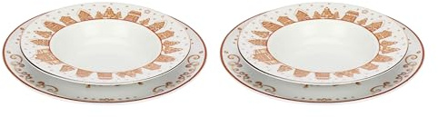 THUN - Set 2 posti tavola in porcellana Thunland - Ø 24,3 cm - Ø 29,5 cm