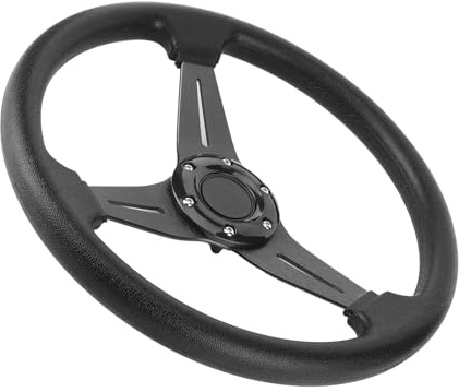 Hethlif Lenkrad, Sportlenkrad Rennlenkrad Universelles Modifiziertes Zubehör 14 Zoll für Auto (#12)