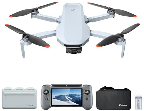 Potensic ATOM 2 Drohne mit PTD 1 Fernsteuerung Fly More Combo, Bundle inkl. Ersatzakku